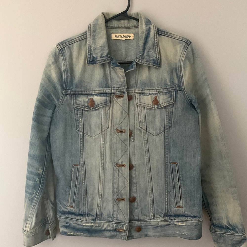 Madewell Rivet & Thread denim jacket. Sz S